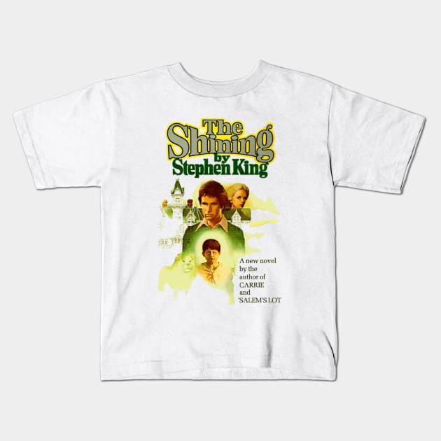 SHINING CLASSIC COVER Kids T-Shirt by The Grand Guignol Horror Store